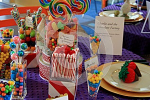 Detail in Charlie and the Chocolate Factory, on display in one of many rooms, George Eastman Museum, Rochester, New York, 2017