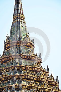 Detail of chedi in grand palace