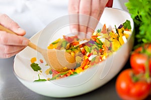 Detail of a Chef at work