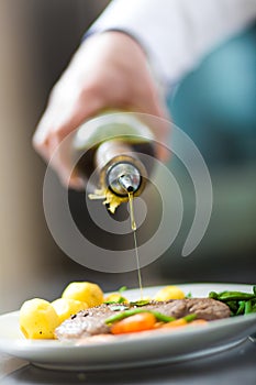 Detail of a Chef at work