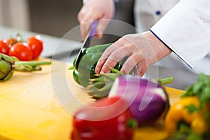 Detail of a Chef at work