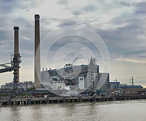 Detail of chemical plant in north europe