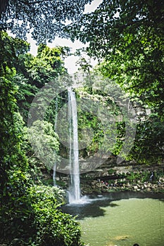 Detail of Chifon waterfall in Chiaapas Mexico photo