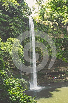 Detail of Chifon waterfall in Chiaapas Mexico photo