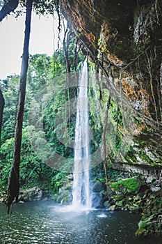 Detail of Chifon waterfall in Chiaapas Mexico photo