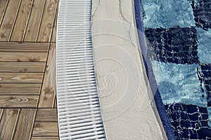 Detail of the children swimming pool