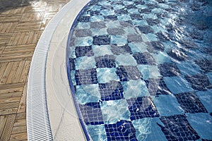 Detail of the children swimming pool