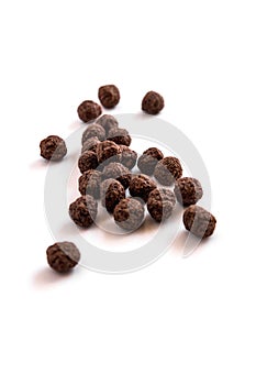 Detail of chocolate cerales, image with blur