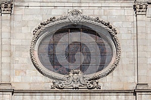 Detail of the church Merce in Barcelona