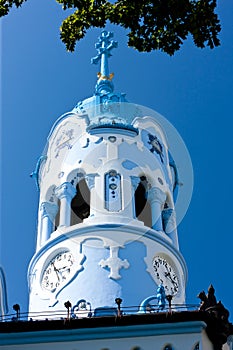 detail of Church of Saint Elizabeth Hungarian called Blue Church