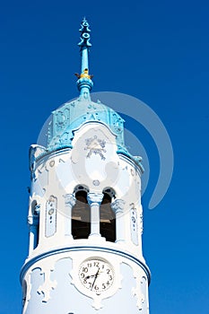 detail of Church of Saint Elizabeth Hungarian called Blue Church