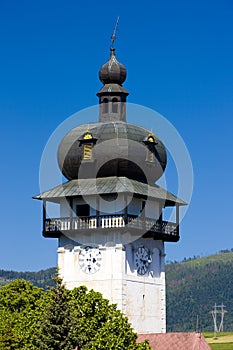 Detail of church in Spisske Vlachy, Slovakia