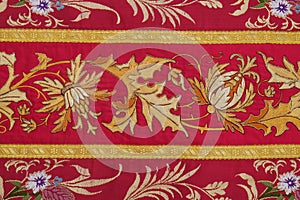 Detail of church vestment, church of Saint Matthew in Stitar, Croatia