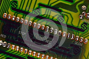 Detail of an electronic board photo