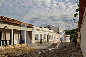 Detail of the city of Goias in colonial style.