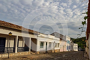 Detail of the city of Goias in colonial style.