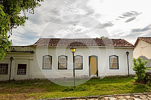 Detail of the city of Goias in colonial style.