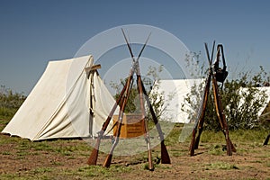 Detail in a Civil War Encampment 4