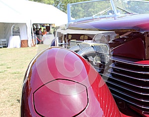 Detail classic American car