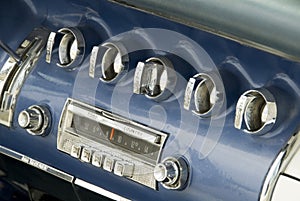 Detail of a classic car