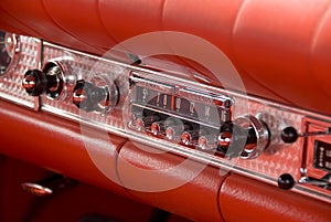 Detail of a classic car