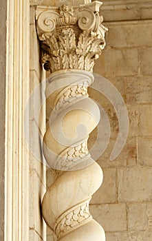 Detail of classic column