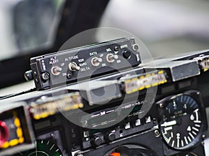 Detail cockpit  the Fairchild Republic A-10 Thunderbolt II
