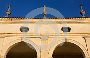 Detail of the Colonnade of Villa Manin