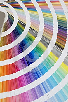 Detail of color guide - chart