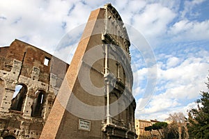 Detail of colosseum in Rome