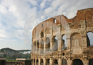 Detail of colosseum in Rome