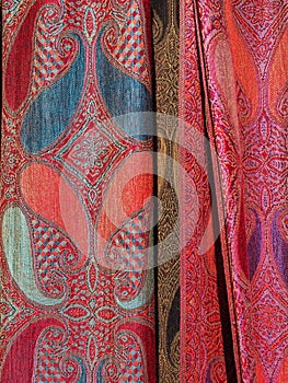 Detail of Colourful Scarves