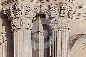 Detail of columns and capitals