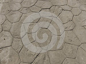 Detail of conrete sidewalk