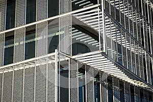 Detail of a contemporary modern offices building