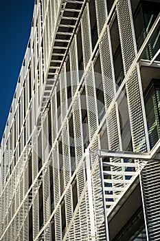 Detail of a contemporary modern offices building