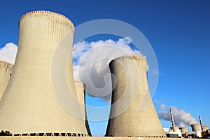 Detail of cooling towers of nuclear power plant