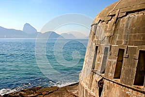 Detail of Copacabana Fortress, Rio de Janeiro