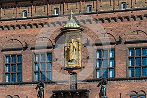 Detail of Copenhagen City Hall, Denmark