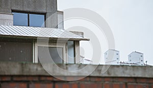 Detail of a country house with open terrace