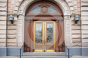 detail of the courthouses main door