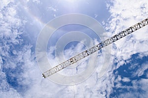 Detail of crane with Sun halo, Sprectrum