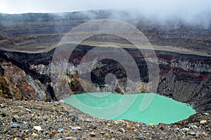 Detail of a crater with priscine water photo