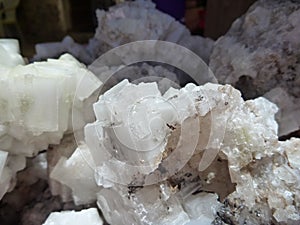 Detail of crystal of salt photo