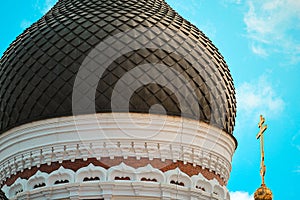 Detail of cupola of the Alexander Nevsky Cathedral in Tallinn, Estonia