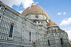 Detail cupola cathedral Florence Italy