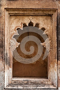 Detail decorative of Dauji Ki Kothi in Orchha