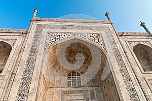 Detail decorative at Taj Maha