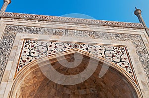 Detail decorative at Taj Maha