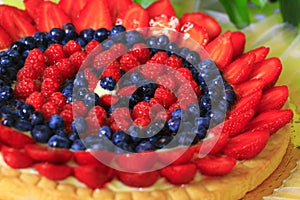 Detail of a delicious fruit cake